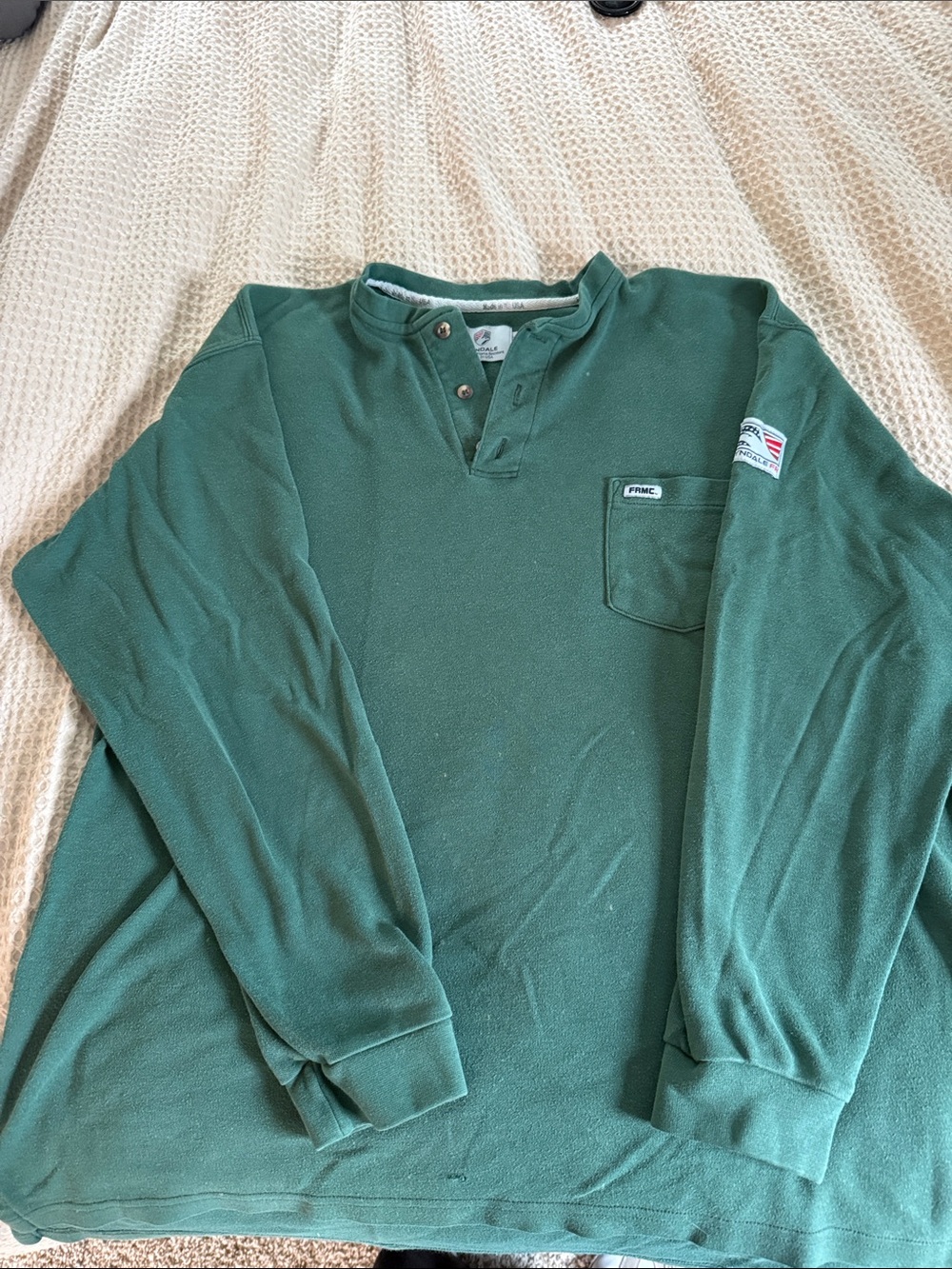Tyndale FR Men's Green Long-Sleeve Shirt